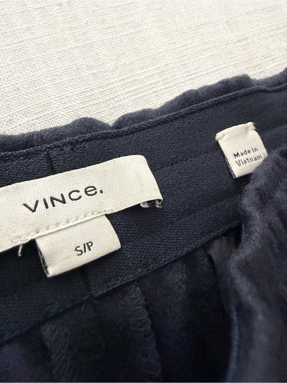 Vince Wool Blend Drawstring Pull On Pants Tide Stone NWOT Size S - Picture 6 of 7